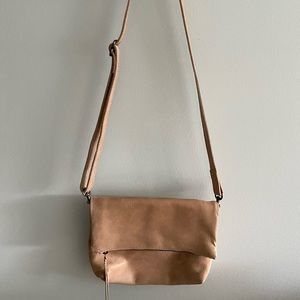 ABLE Emnet fold over crossbody bag in fog